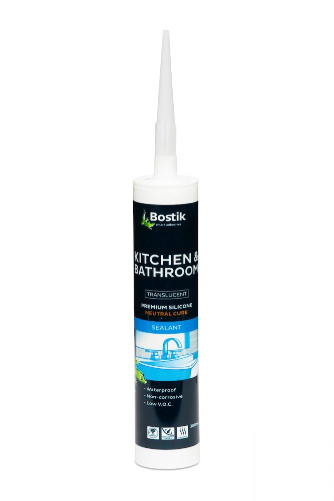 Bostik Kitchen & Bathroom Translucent Silicone 300ml Bostik Kitchen & Bathroom Translucent Silicone 300ml